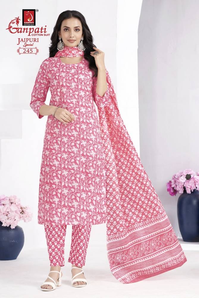 Jaipuri Special Vol 10 By Ganpati Pure Cotton Readymade Dress Wholesale Market In Surat With Price